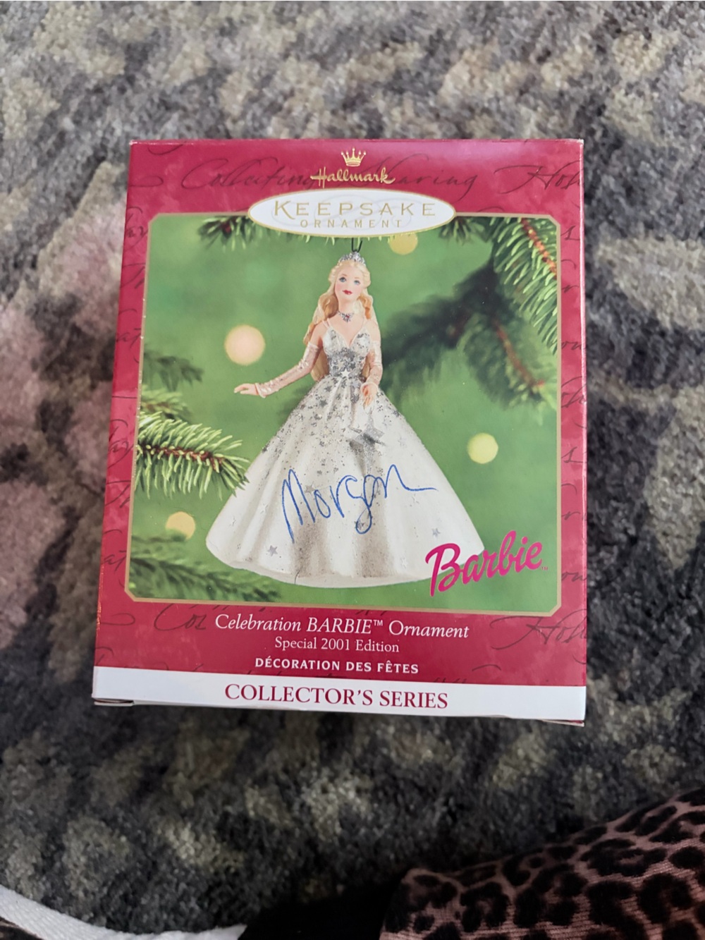 Barbie Red and White Holiday Keepsake Ornament